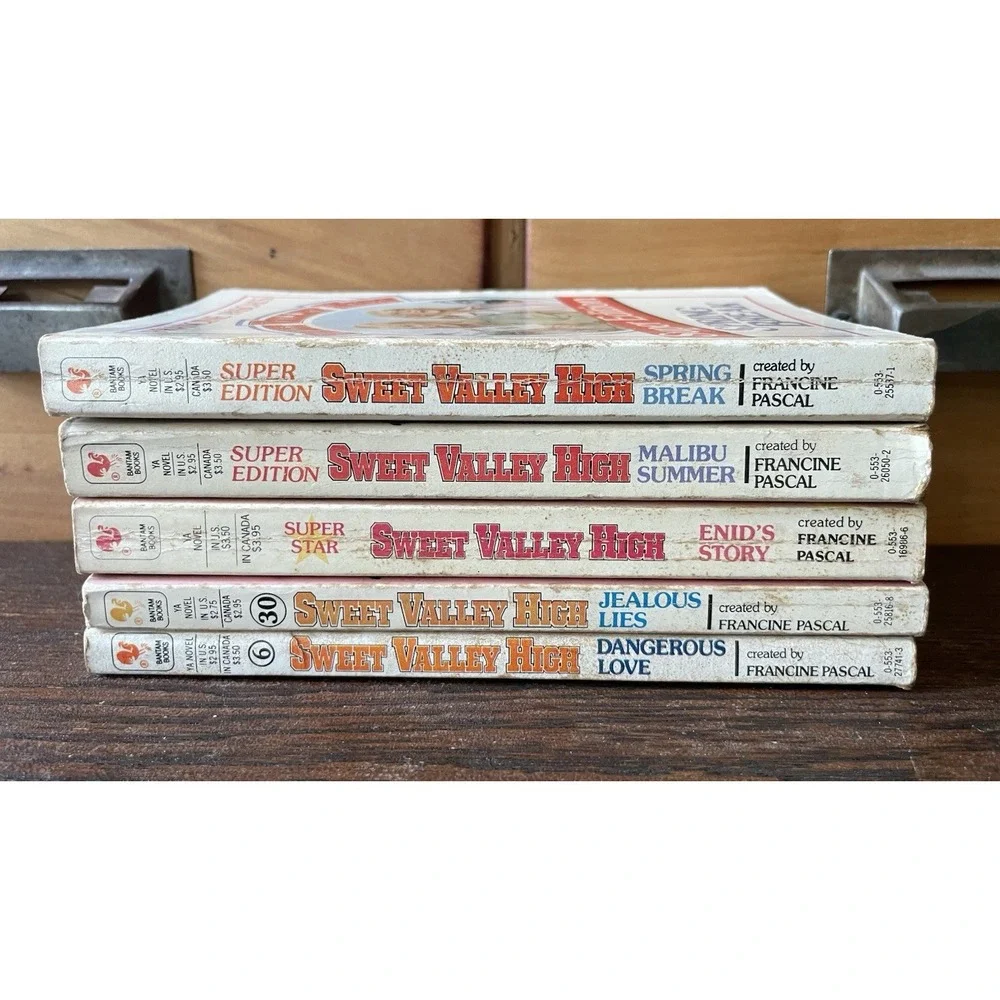 Sweet Valley High Books Lot Of 5 Vintage 80's Paperback Frances Pascal